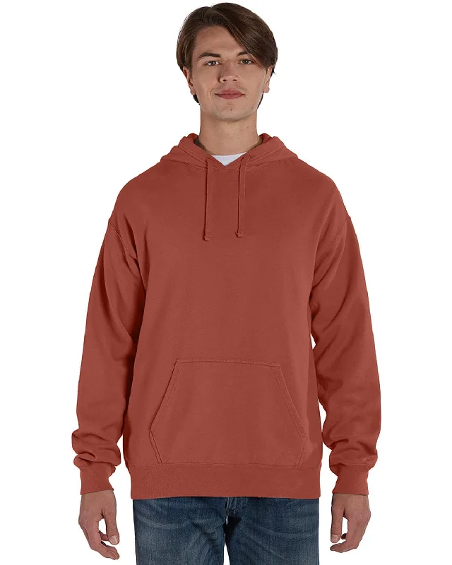 Blowout Sale ComfortWash by Hanes Pullover Hooded Sweatshirt | Nantucket Red