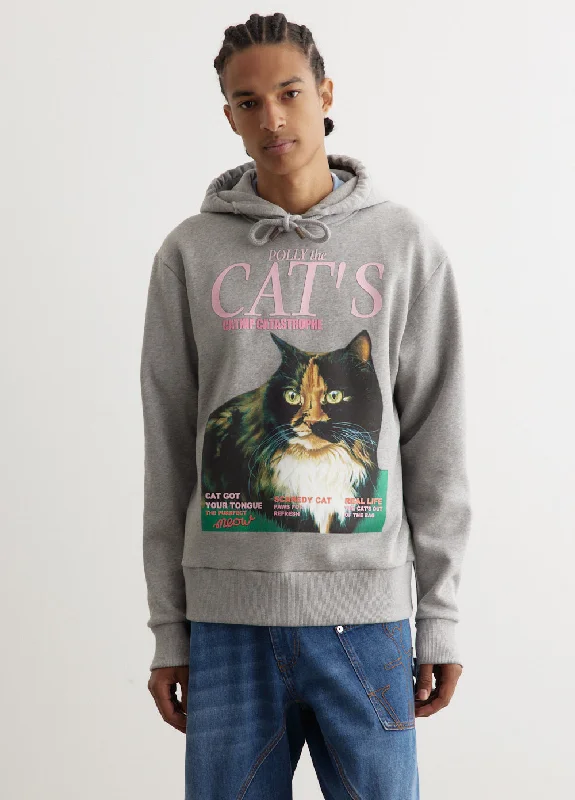 Deal Alert Cat Print Hoodie
