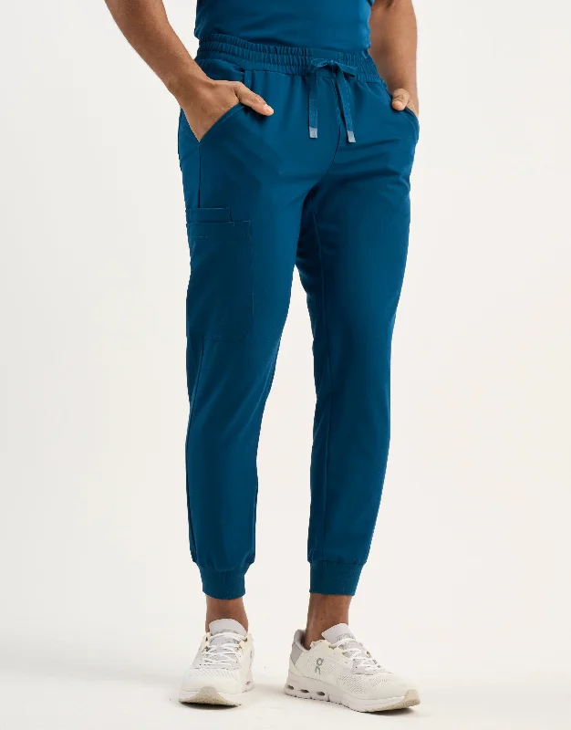 Super Bargain Aspire Jogger Scrub Pants - Gibraltar Blue