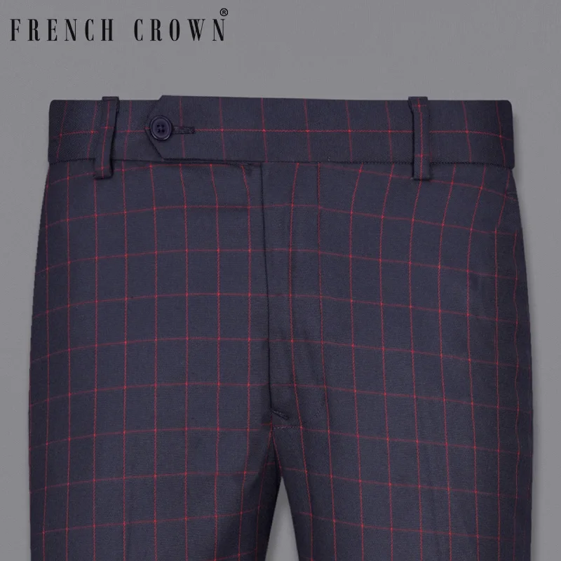 Weekend Offers That Impress Charcoal Navy Blue Pant