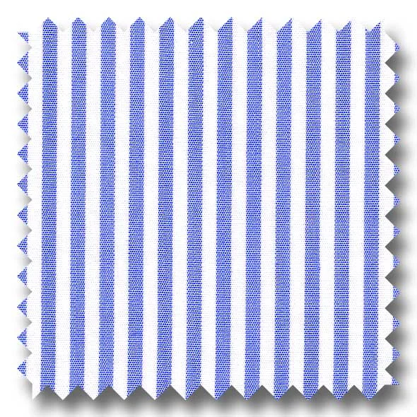 Bargain Bin Blue Stripe 2Ply Broadcloth - Custom Dress Shirt