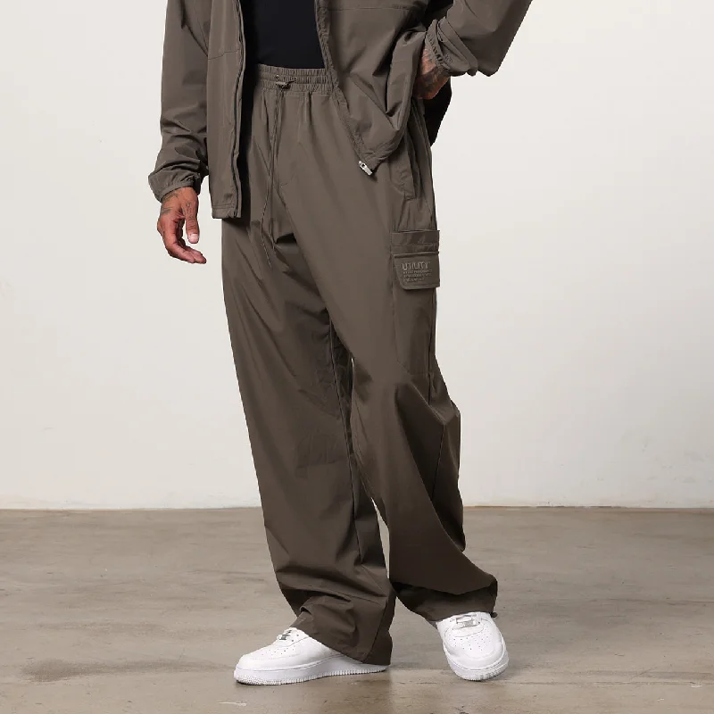 Weekend Discounts to Grab Vanquish Utility Brown Wide Leg Cargo Pants