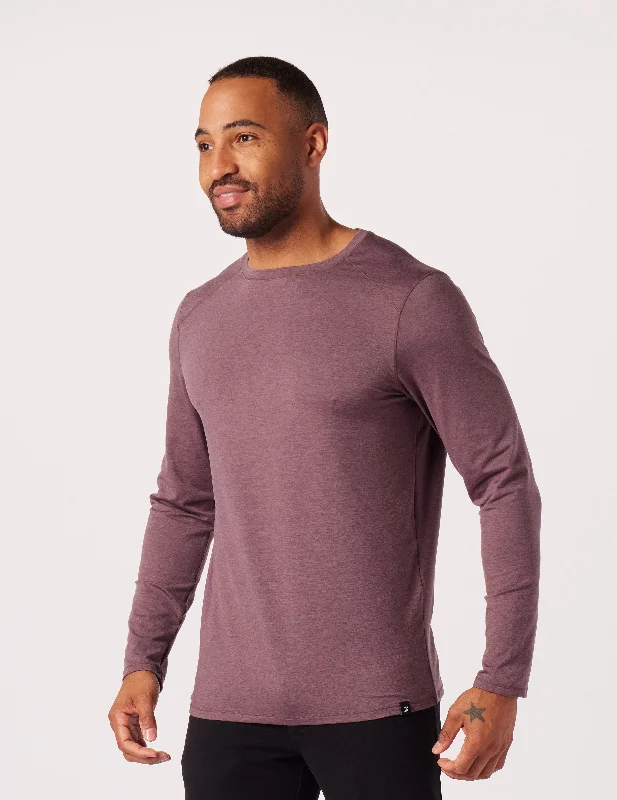 Sneak Peek Sale Dash Crew Neck: Berry Wine Marble