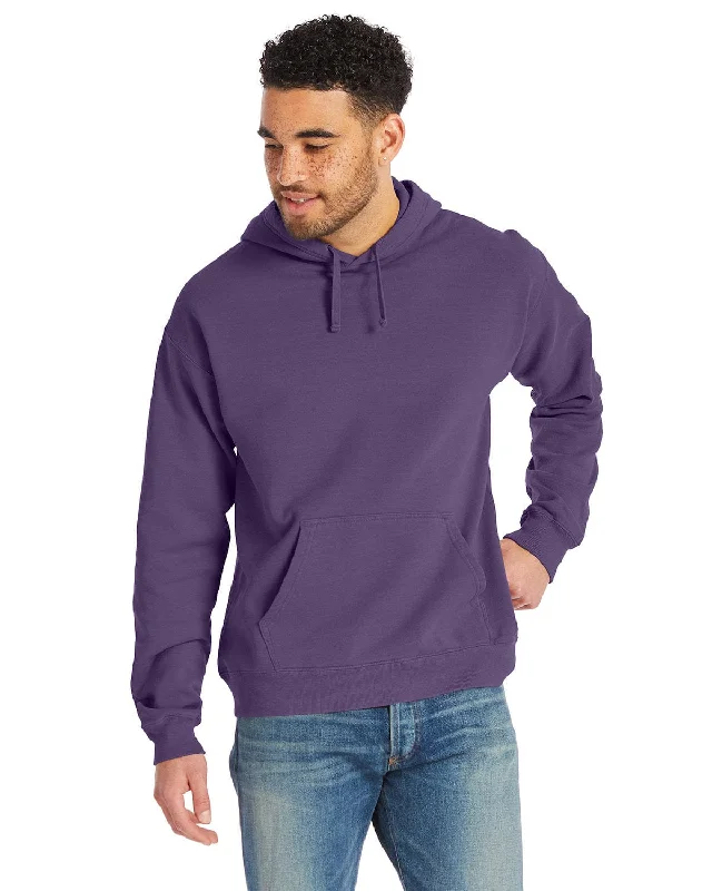 Shop and Save ComfortWash by Hanes Pullover Hooded Sweatshirt | Grape Soda
