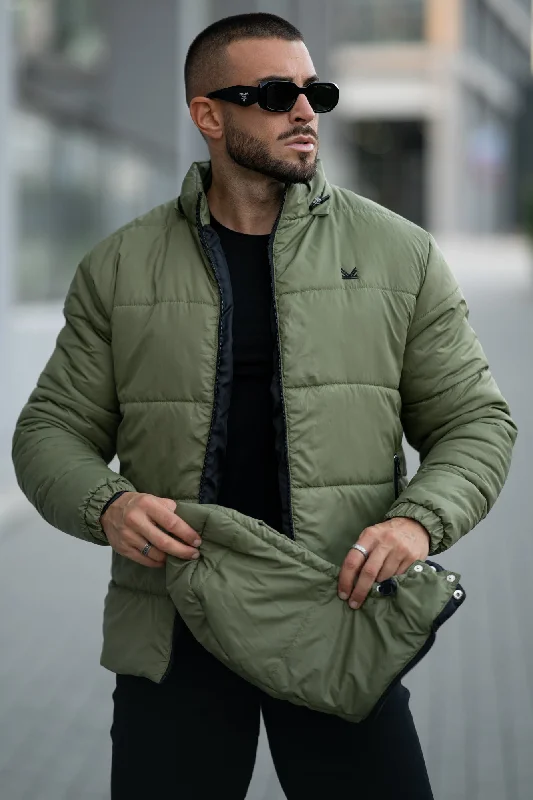 Weekend Savings Spectacular Removable Hood Puffer Jacket - Olive
