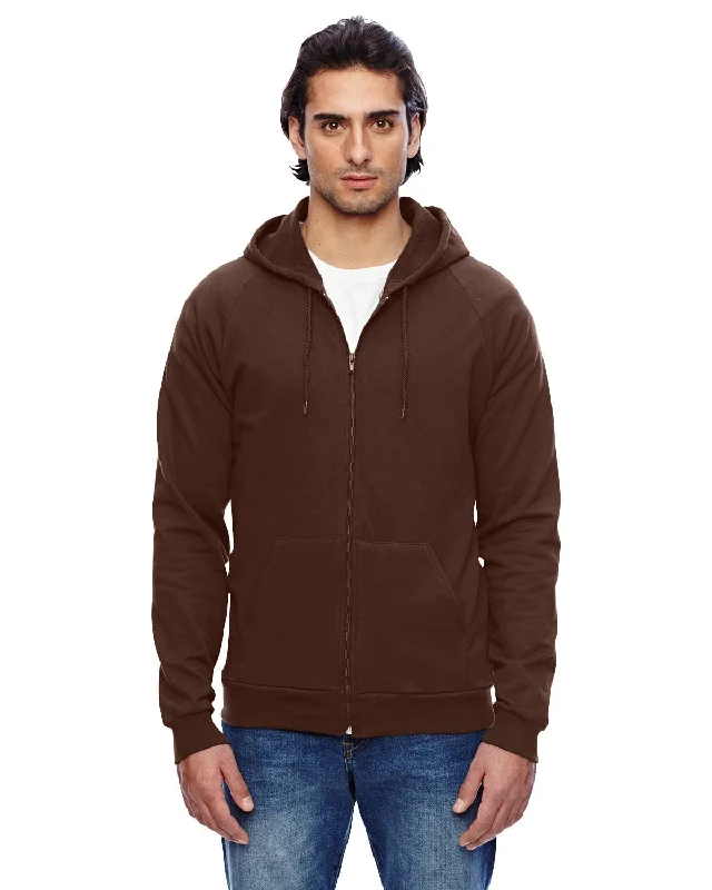 Flash Deal American Apparel Unisex California Fleece Zip Hoodie | Brown