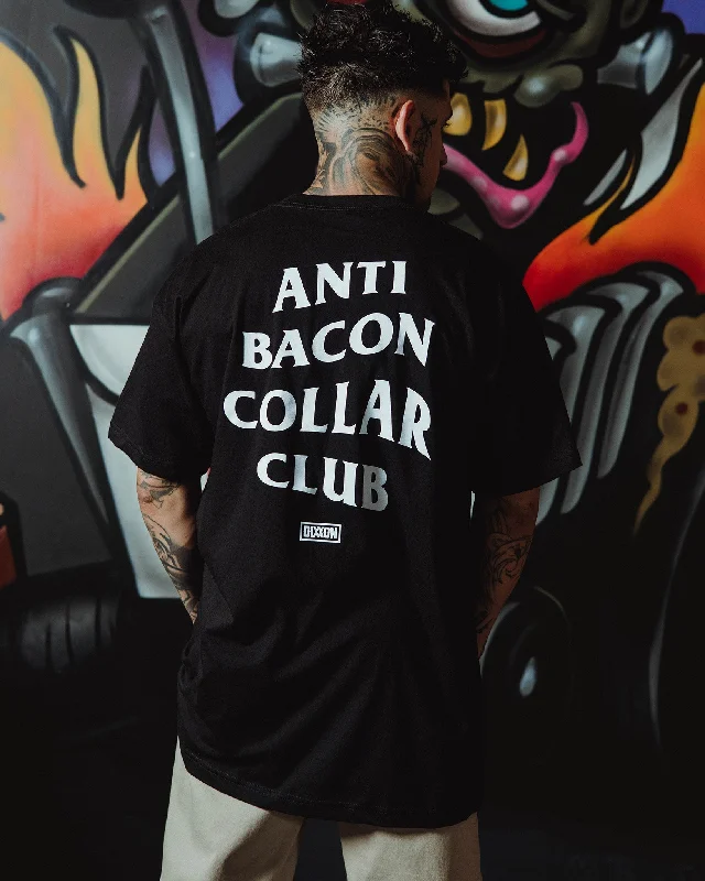 Weekend Special Anti Bacon Collar Club T-Shirt - Black