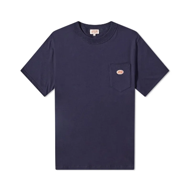 Weekend Offers That Shine Plain T-shirt - Cotton Navy