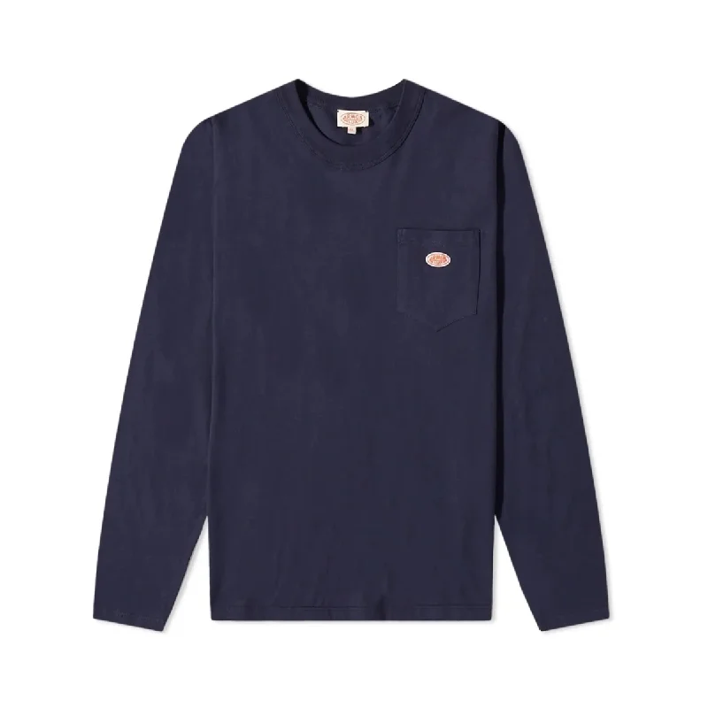 Value Pack Bio Gots T Shirt Heritage With pocket Navire Navy