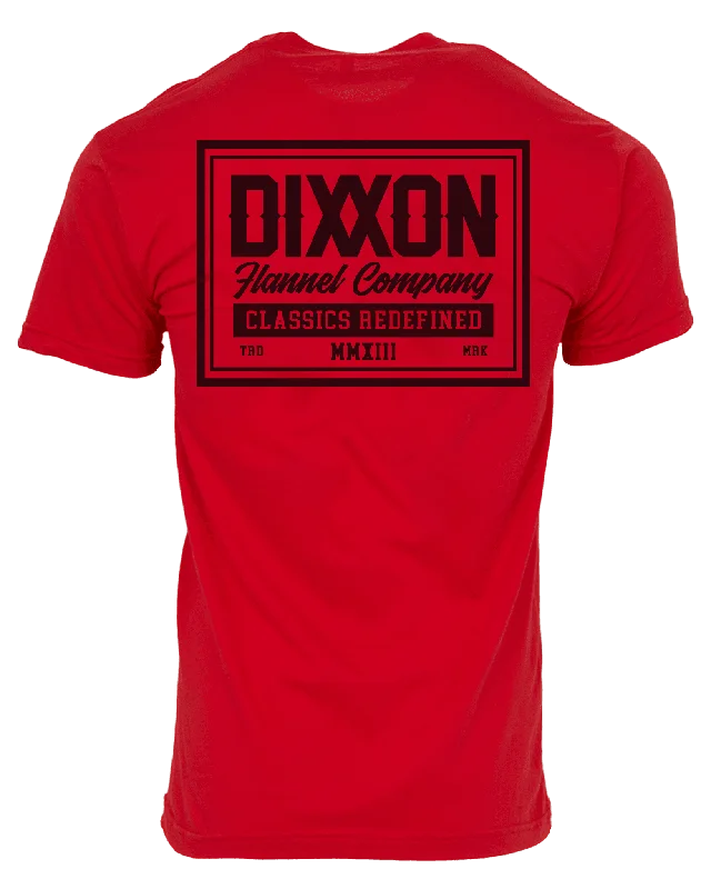 Doorbuster Deal Black Billboard T-Shirt - Red