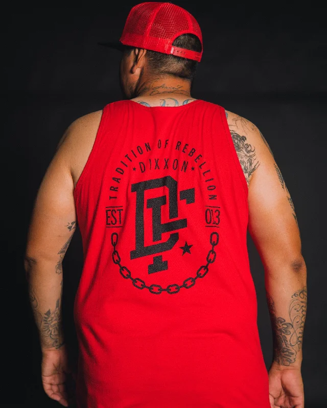 Epic Deals Black Disobedience Tank - Red