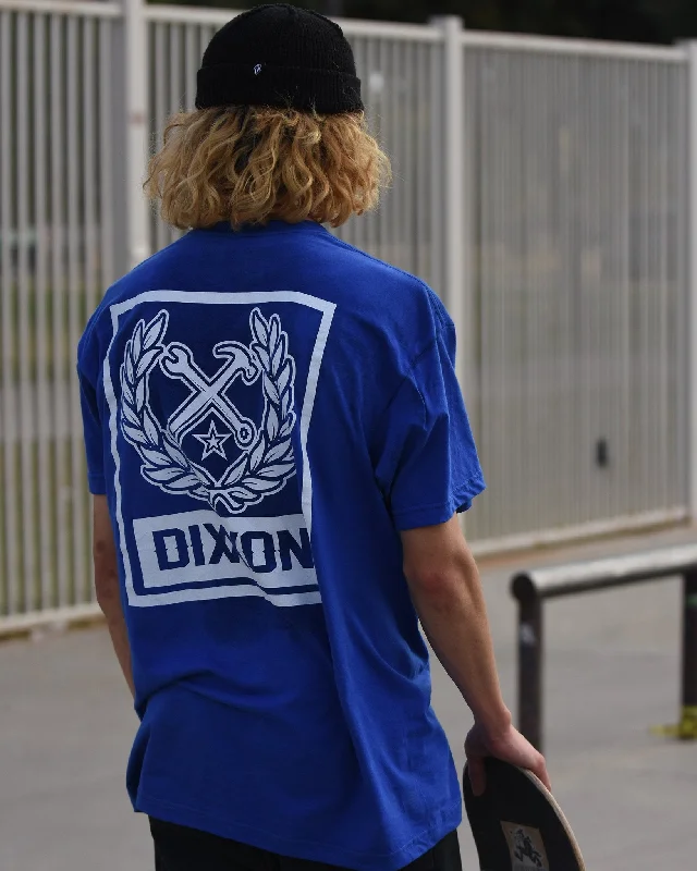 Deep Savings Box Crest T-Shirt - Blue & White