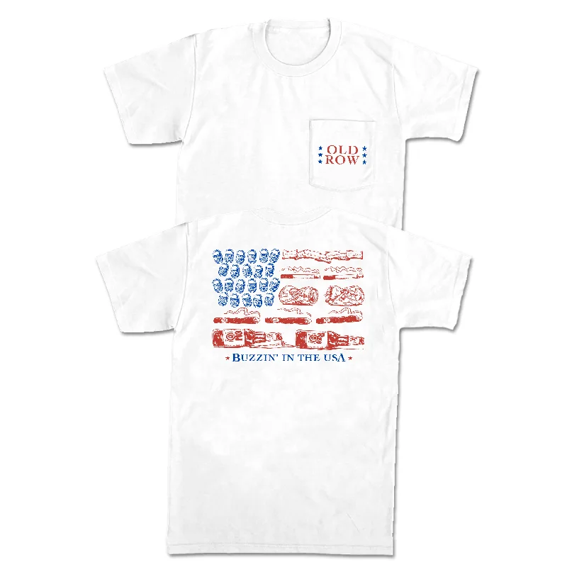 Savings Alert Buzzin' In The USA Pocket Tee
