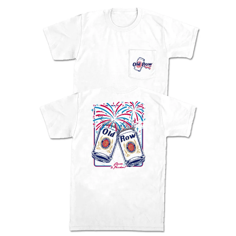 Crazy Deals Cheers To Freedom Pocket Tee