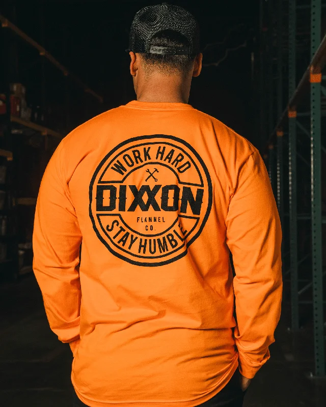 Stock Up and Save Corpo Hi Vis Long Sleeve T-Shirt - Safety Orange