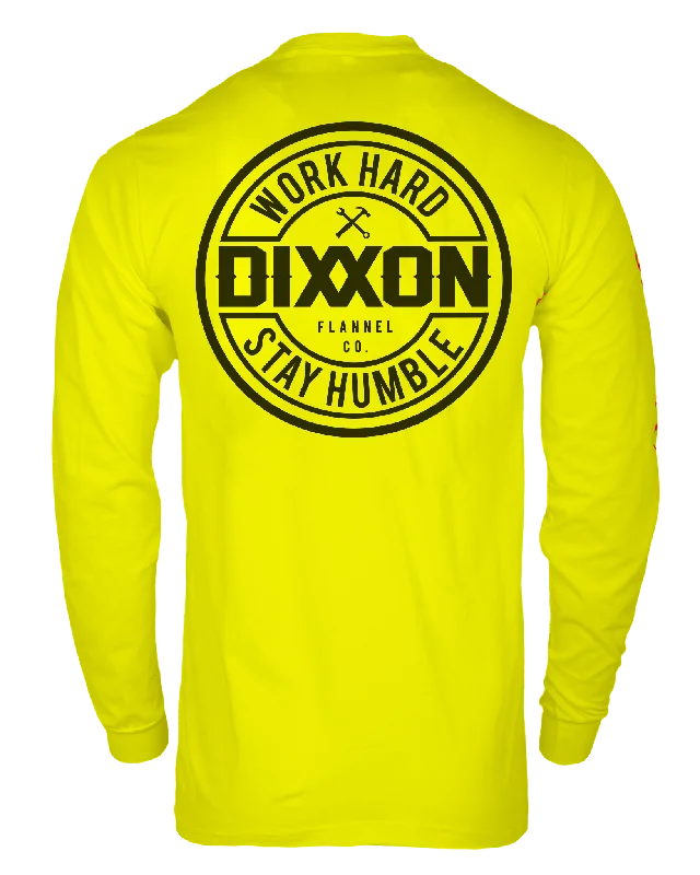 Price Slash Corpo Hi Vis Long Sleeve T-Shirt - Safety Yellow