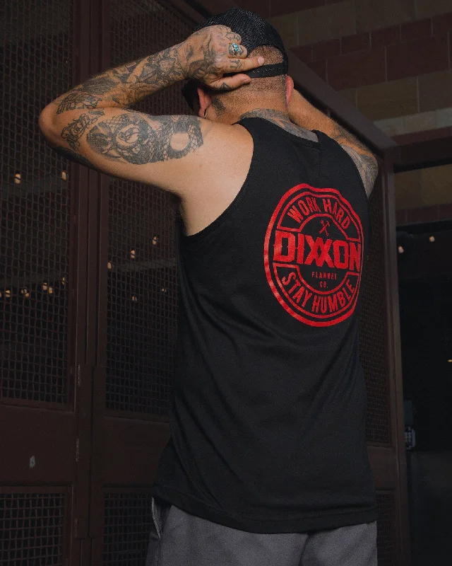 Extra Savings Corpo Tank - Black & Red