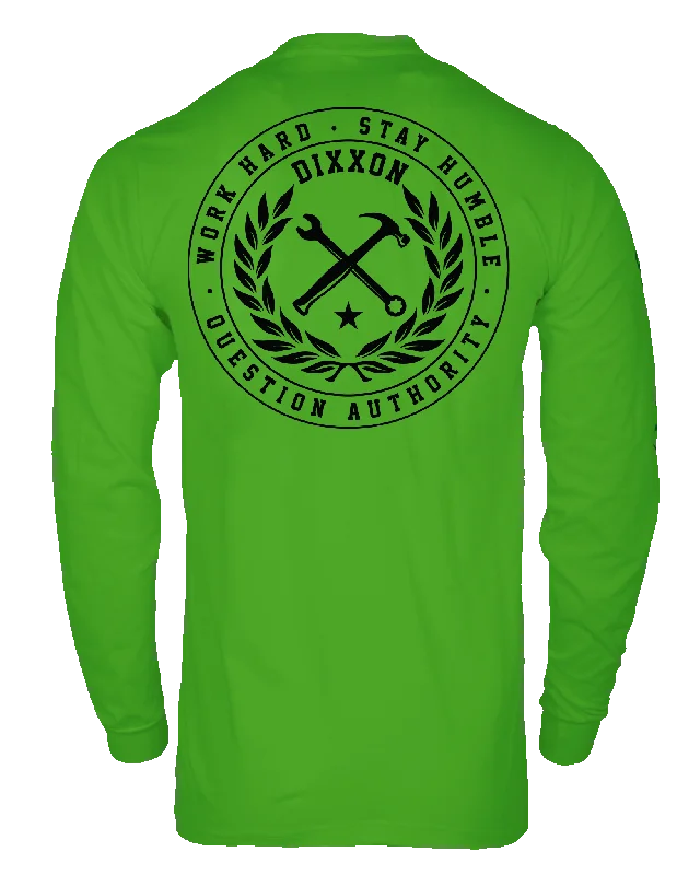 Unmissable Offer Crested Hi Vis Long Sleeve T-Shirt - Safety Green