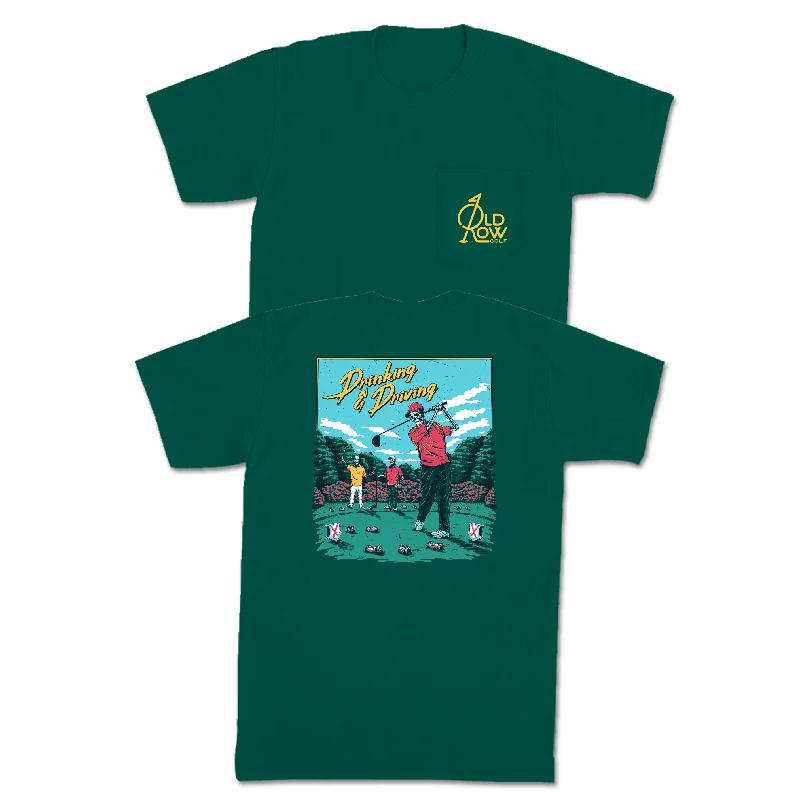 Big Savings Drinking and Driving Pocket Tee