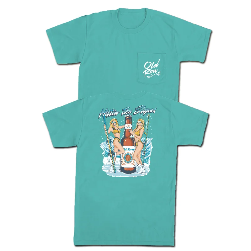 Weekend Special Hittin' The Slopes Chicks Pocket Tee