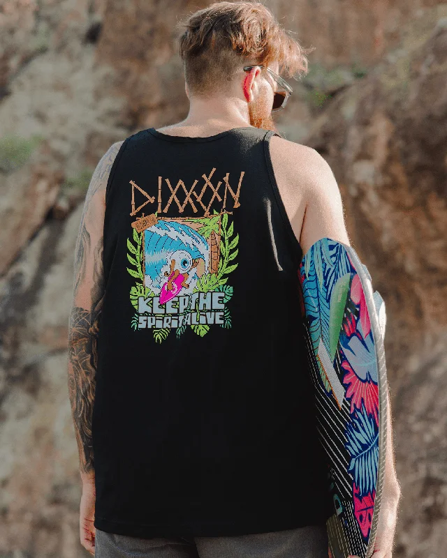 Super Sale Keepin' The Surf Spirit Alive Eye Tank - Black