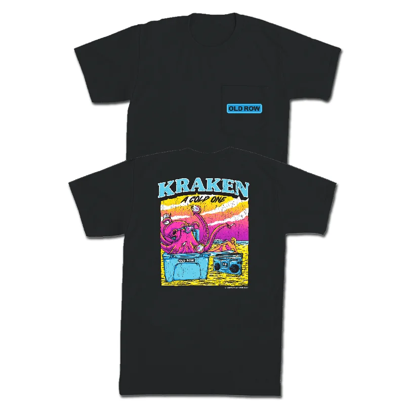 Price Cut Kraken A Cold One Pocket Tee