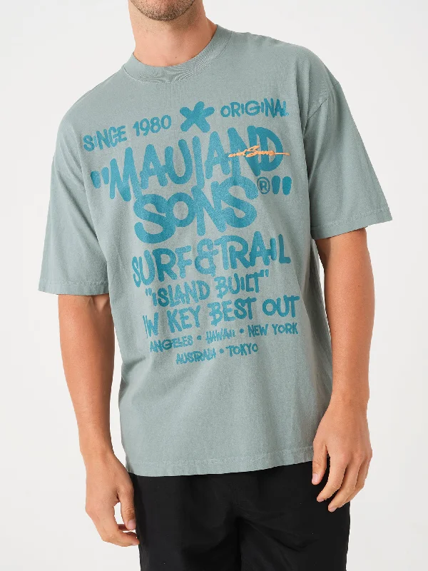 Markdown Madness Landmark T-Shirt in Atlantic Green