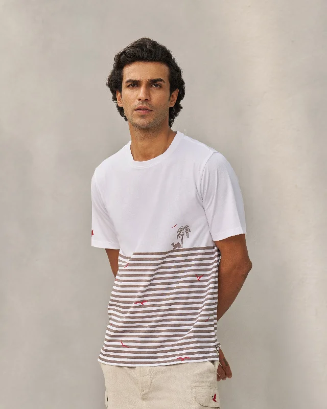 Weekend Bargains to Grab Moroccan Palm T-shirt - White