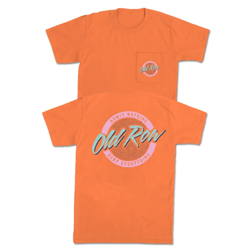 Weekend Discounts Worth Grabbing Old Row Circle Logo Neon Pocket Tee