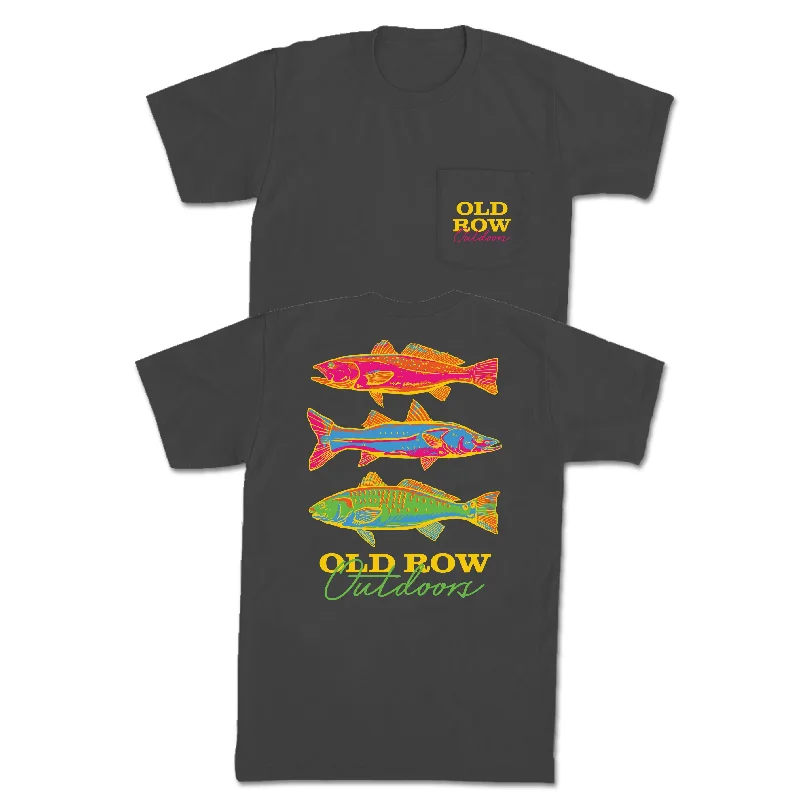 Weekend Savings Bonanza Old Row Outdoors Neon Fish Pocket Tee