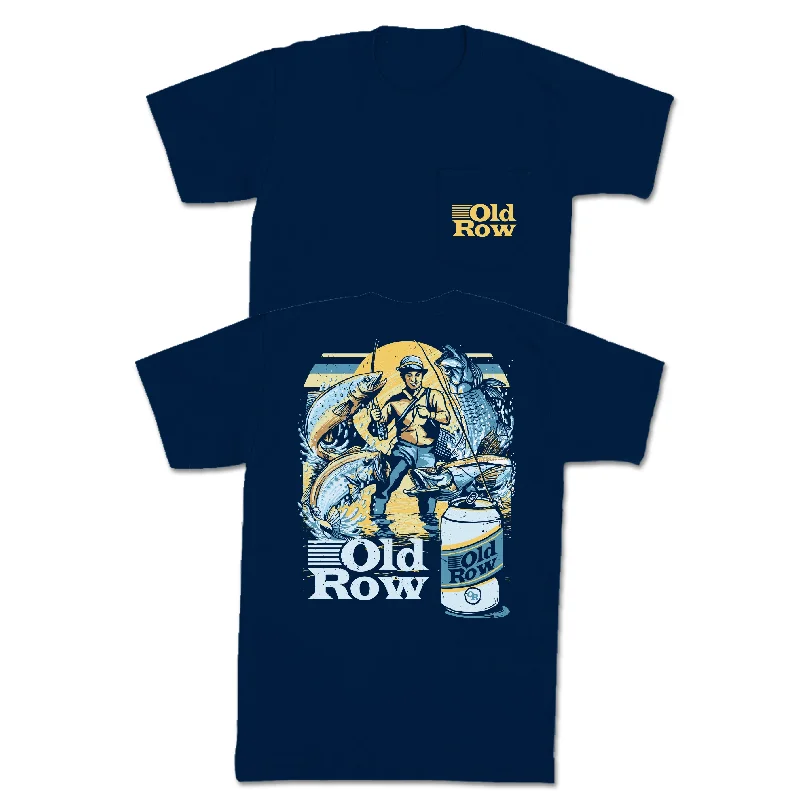 Massive Deals Old Row Vintage Fishing Pocket Tee
