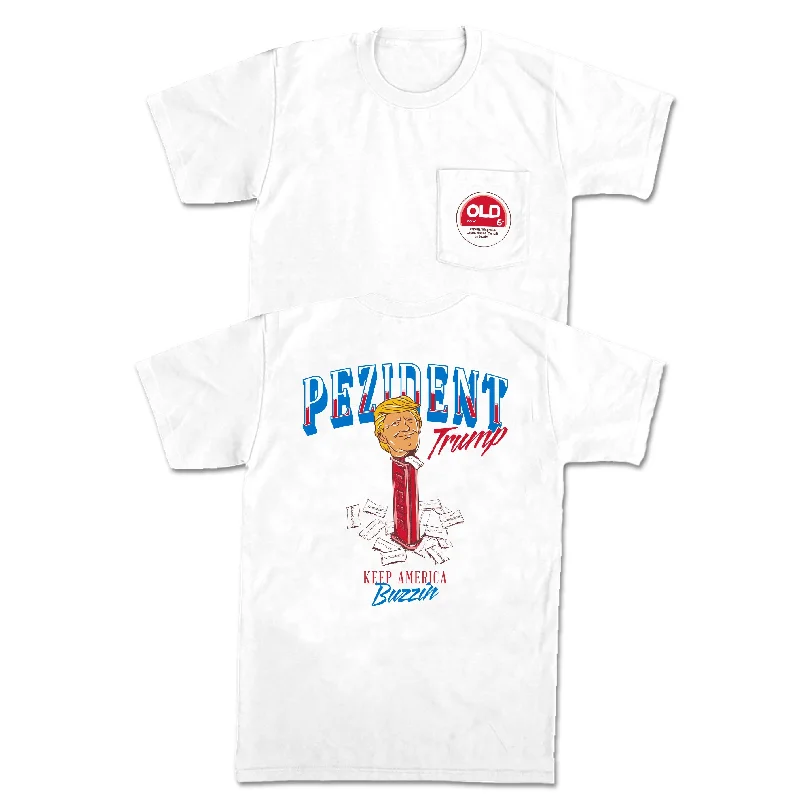 Friends and Family Sale Pezident Trump Pocket Tee