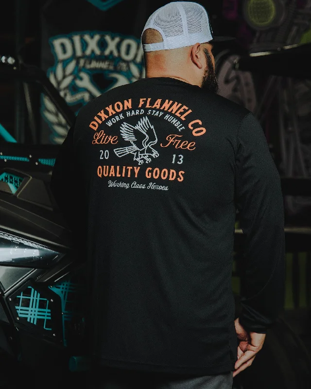 Weekend Savings Extravaganza Quality Goods UV Long Sleeve T-Shirt - Black