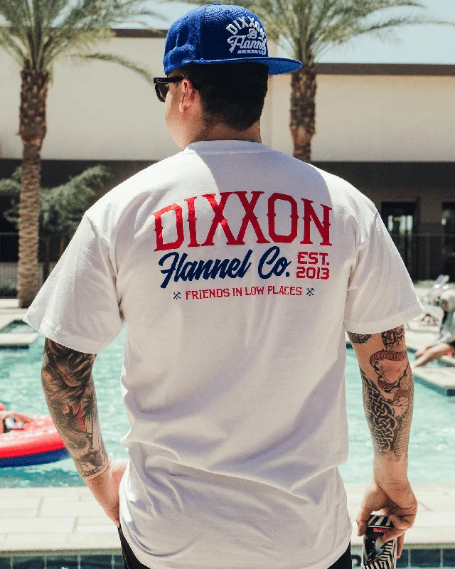 Instant Savings Red & Blue So Low T-Shirt - White