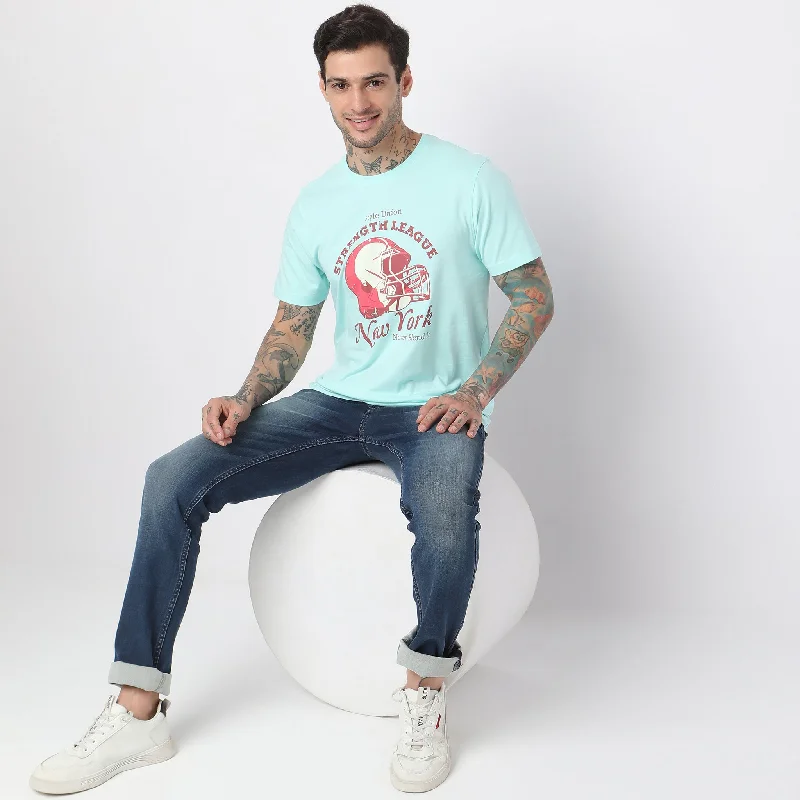 Weekend Deals That Sparkle Regular Fit Graphic T-Shirt