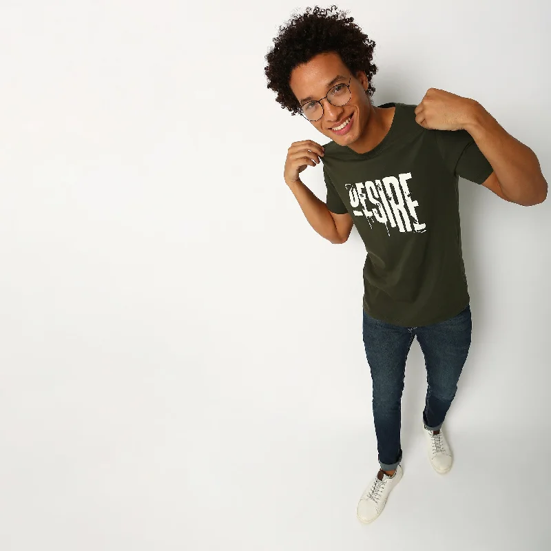 Amazing Deals Regular Fit Graphic T-Shirt