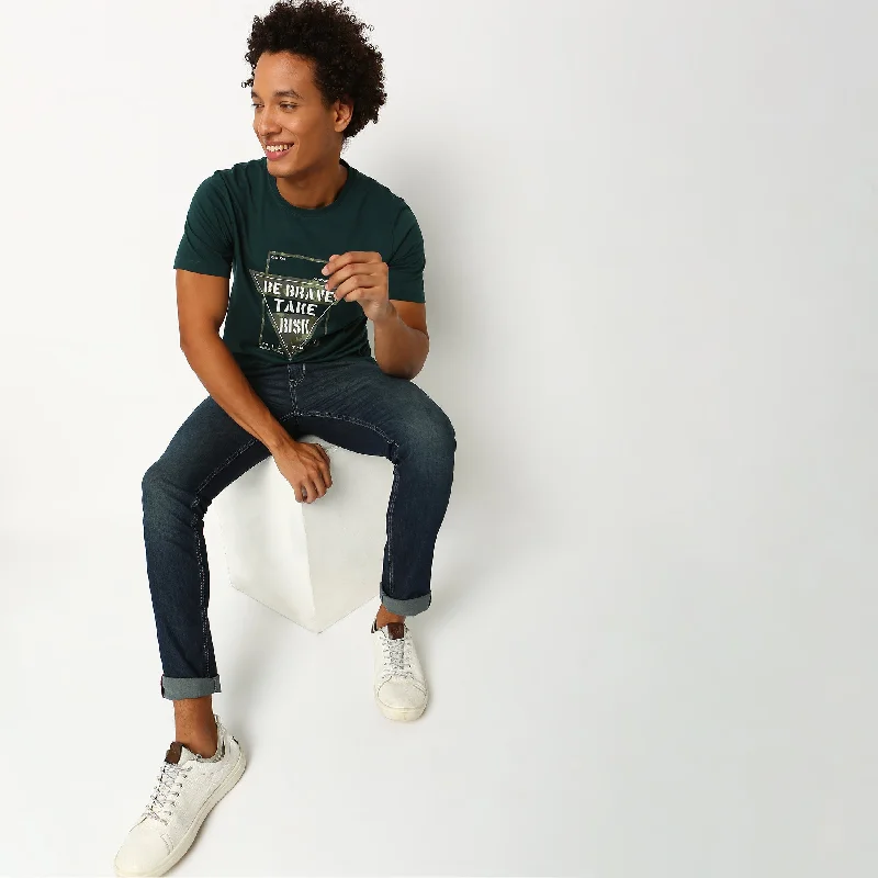 Weekend Offers That Sizzle Regular Fit Graphic T-Shirt
