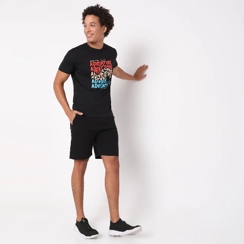 Weekend Savings Fiesta Regular Fit Graphic T-Shirt