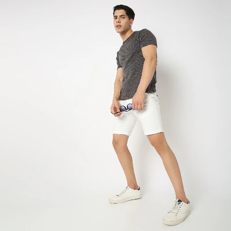 Super Deal Regular Fit Herringbone T-Shirt