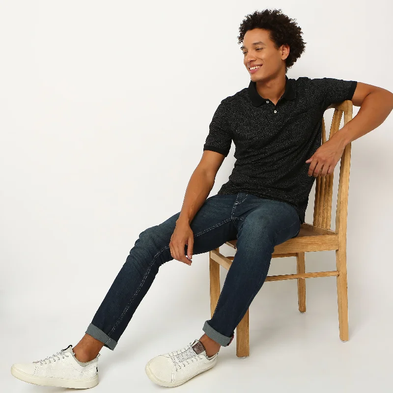 Sale Alert Regular Fit Printed Polo T-Shirt