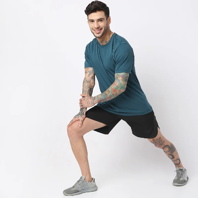 Sale Event Regular Fit Solid AirDry ⓒ T-Shirt
