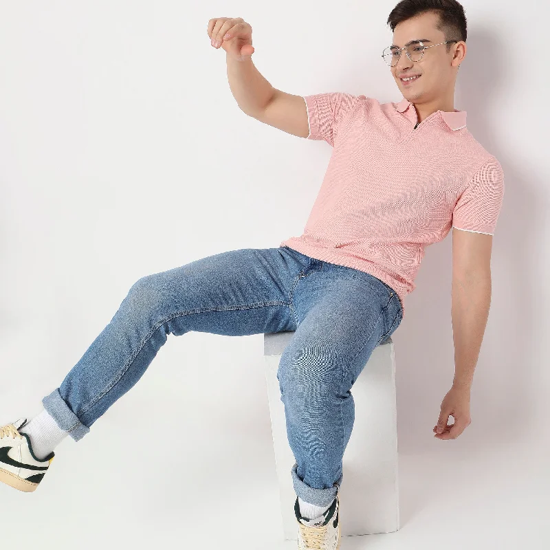 Limited Edition Regular Fit Textured Polo T-Shirt