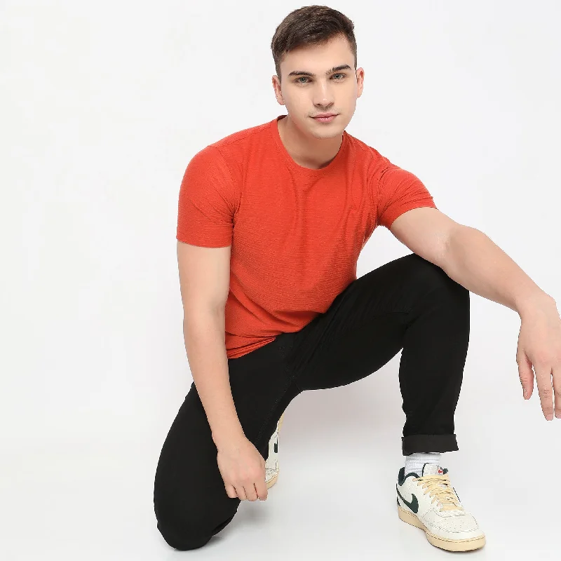 Today Only Regular Fit Textured T-Shirt