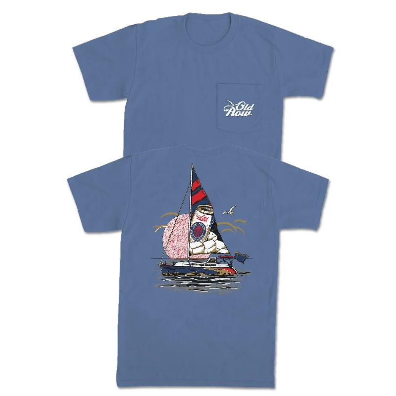 Weekend Bargains to Grab Retro Can Sailboat Pocket Tee