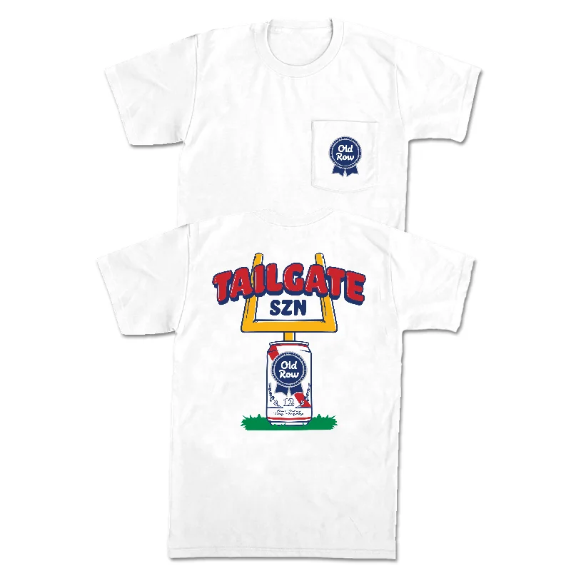 Clearance Event Ribbon Beer Tailgate SZN Pocket Tee