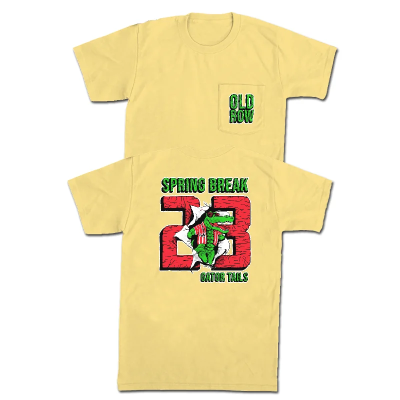 Buy Today Spring Break Gator Tails Pocket Tee