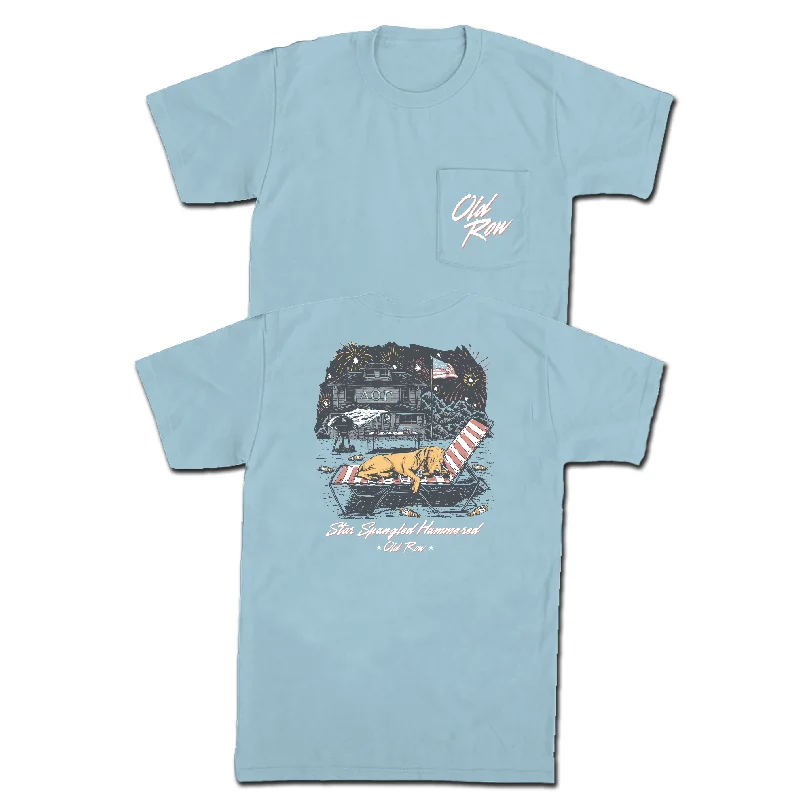 Weekend Deals to Make You Smile Star Spangled Hammered Pup Pocket Tee