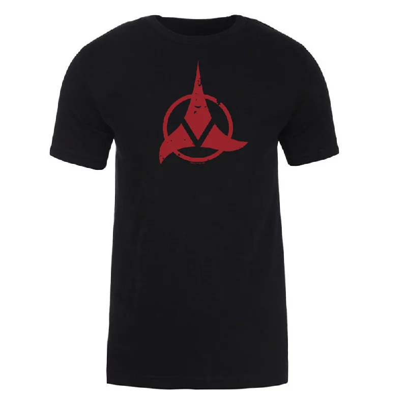 Steal Deal Star Trek Klingon Red Logo Adult Short Sleeve T-Shirt