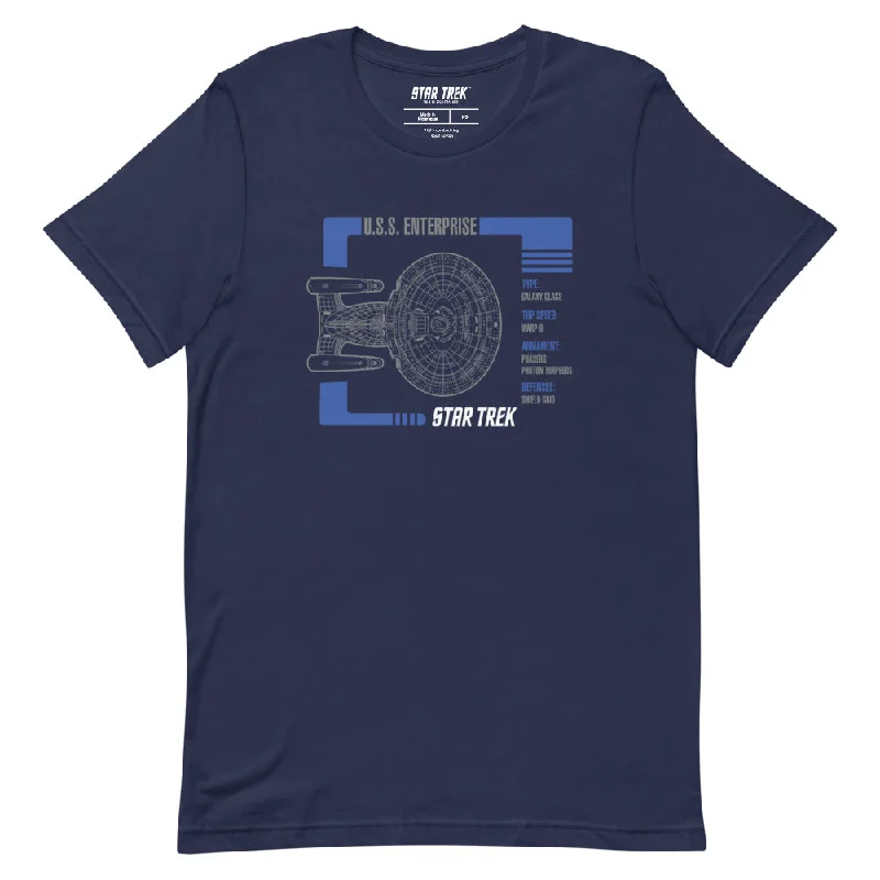 Savings Bonanza Star Trek: The Next Generation 1701-D Schematic Unisex T-Shirt