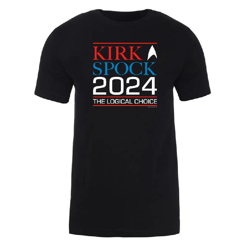 Lowest Rates Star Trek: The Original Series Kirk & Spock 2024 Adult Short Sleeve T-Shirt